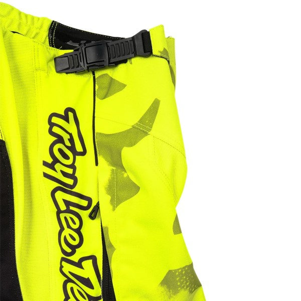 Pantalon de Motocross GP Pro Blotted Junior Haute visibilité/Noir, ceinture