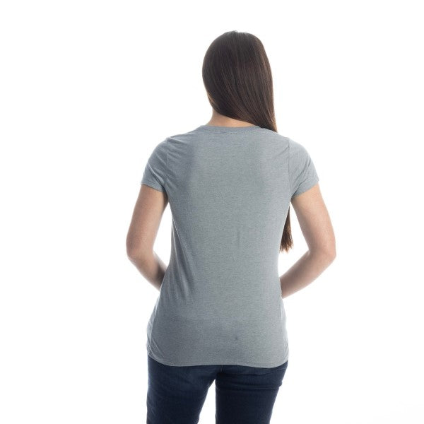 T-Shirt Kute Corp Femme Gris Clair, Dos