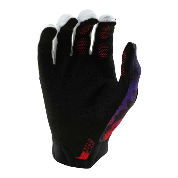 Gants de Motocross Air Drip Glo Noir/Mauve, Paume