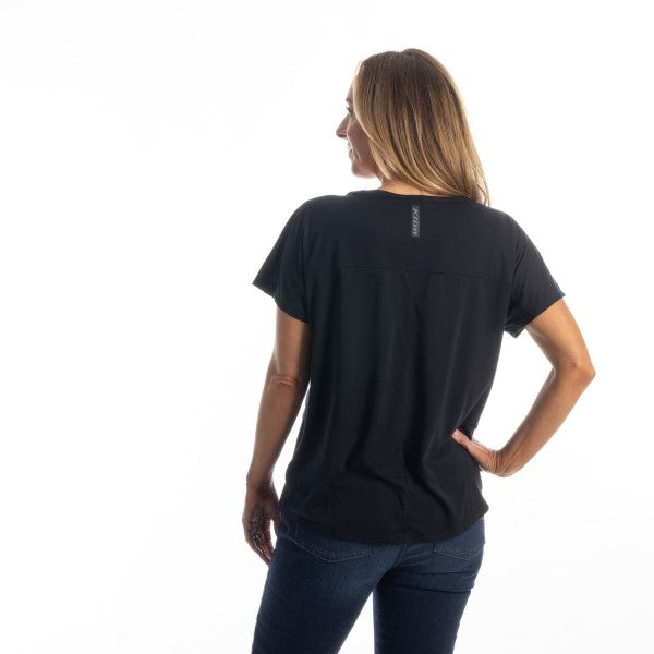 T-Shirt Ouzel Falls Femme Noir, Dos