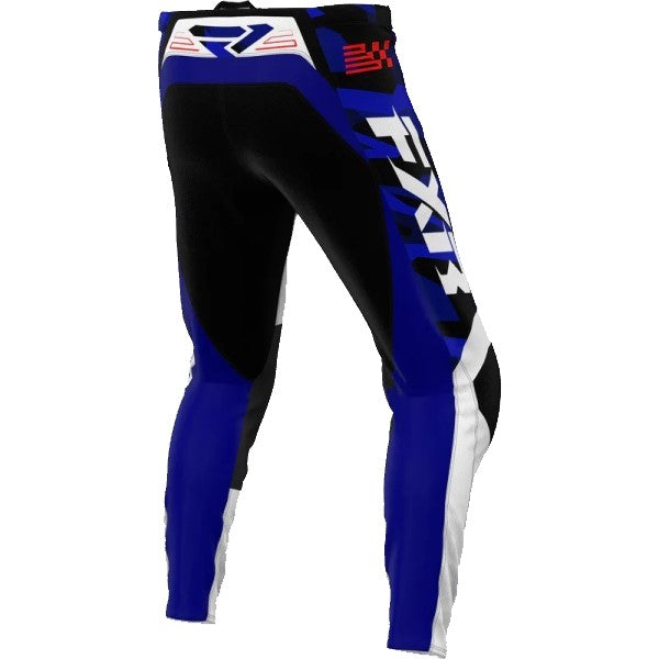 Pantalon de Motocross Clutch Enfant Bleu/Blanc, Derrière