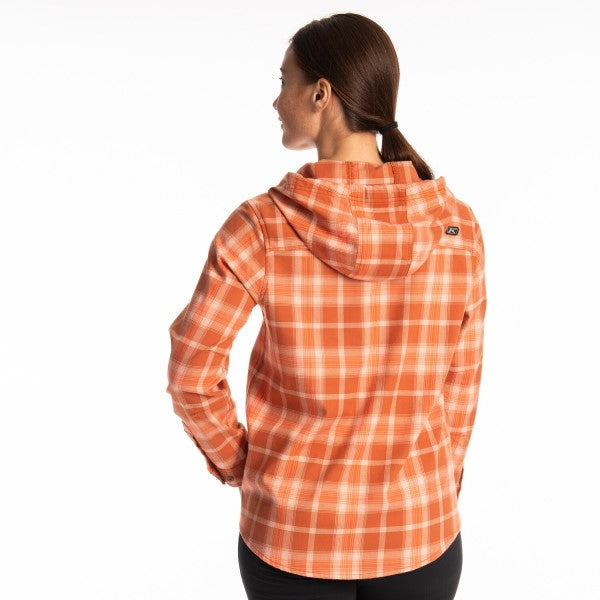 Coton Ouaté Ginny Mountain Midweight Stretch Flannel Femme Orange, Dos