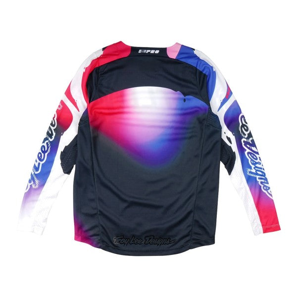 Chandail de Motocross Gp pro Drip Glo Junior Noir/Mauve, Dos