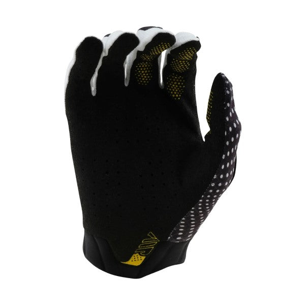 Gants de Motocross Air Optic Blanc/Noir, Paume