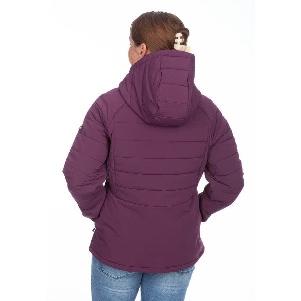 Manteau Waverly Stretch Insulated Hooded Bordeaux, Dos