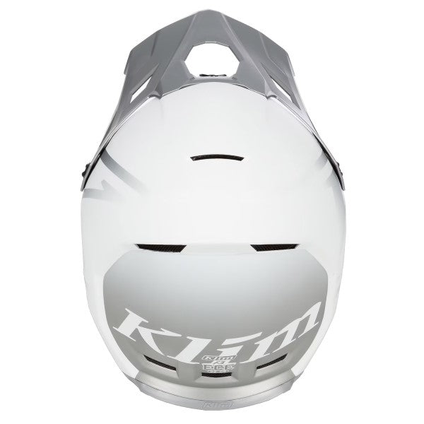 Casque de Snowcross F3 ECE blanc, arrière