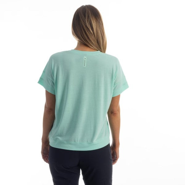T-Shirt Sky Pond Femme Bleu, Dos