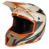 Casque de Motocross Hors Sentier F3 Carbone  Orange , côté gauche