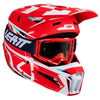 Casque de Motocross 3.5 V25 avec Lunettes Rouge, côté droit