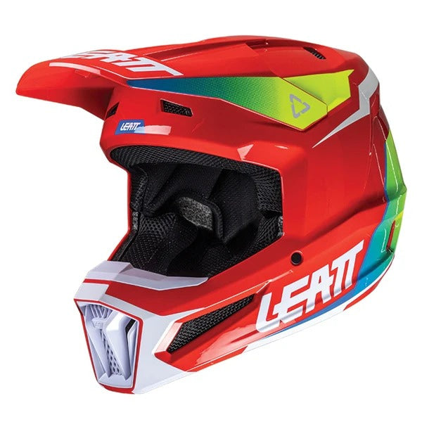 Casque de Motocross 2.5 V25  Rouge, côté gauche