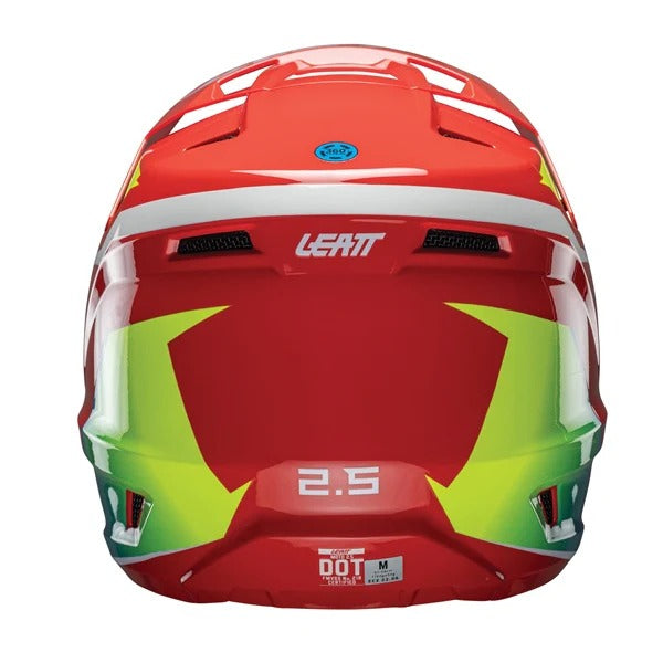 Casque de Motocross 2.5 V25  Rouge, Dos