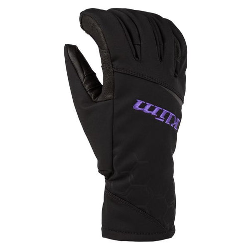 Gants de Motoneige Bombshell Femme Noir/Mauve de l'extérieur