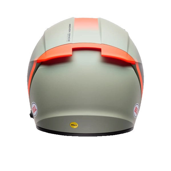 Casque Intégral de Moto Lithium Mips Vert/Orange, Dos