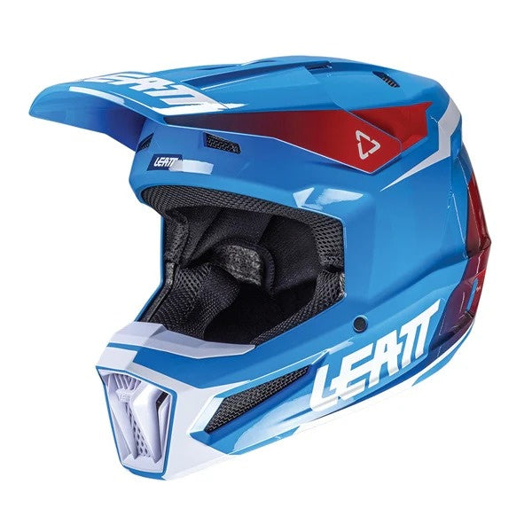 Casque de Motocross 2.5 V25  Bleu, côté gauche