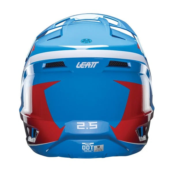 Casque de Motocross 2.5 V25 Bleu, Dos