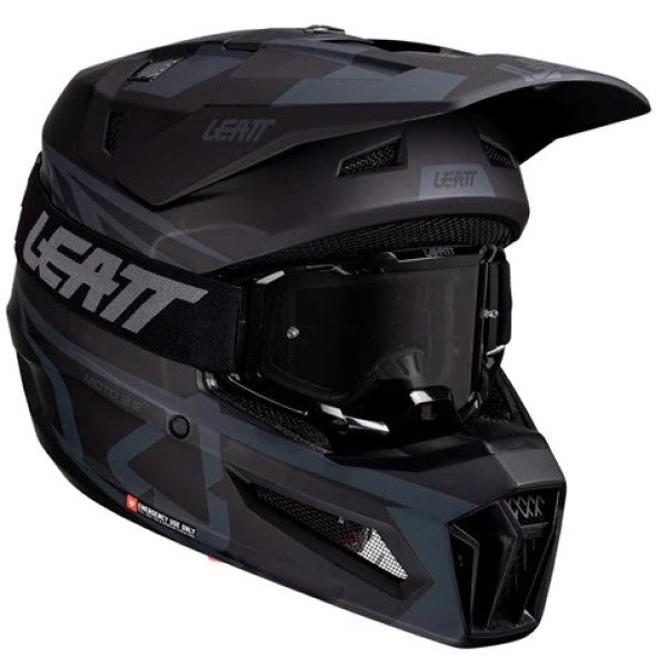 Casque de Motocross 3.5 V25 avec Lunettes Noir, côté droit