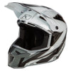 Casque de Motocross Hors Sentier F3 Carbone Gris, côté gauche