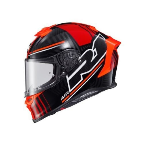 Casque Intégral de Moto EXO-R1 Air Juice Rouge, côté gauche