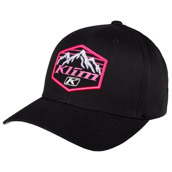 Casquette Glacier noir rose