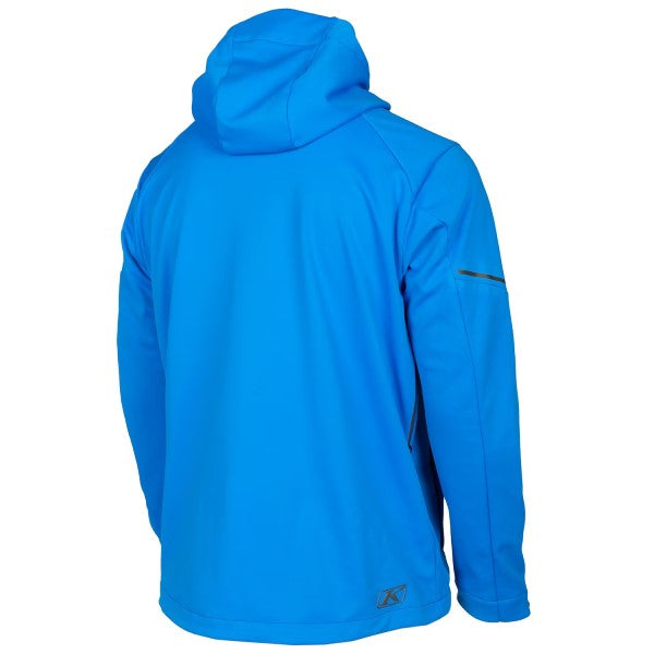 Manteau Inversion bleu, de dos