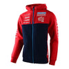 Coton Ouaté  Zip Up TLD GasGas Stock Team Rouge Bleu, de face