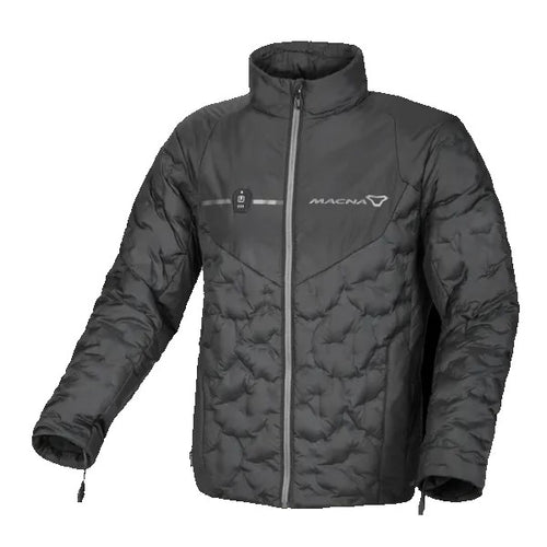 Manteau de Moto Ascent Chauffant Noir, de face