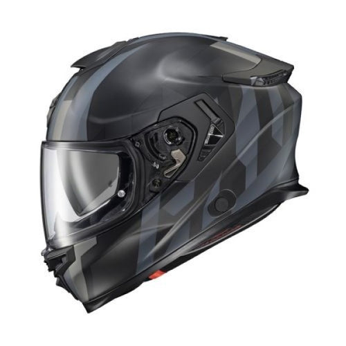 Casque Intégral de Moto Eclipse Pivot Noir/Bleu, côté gauche