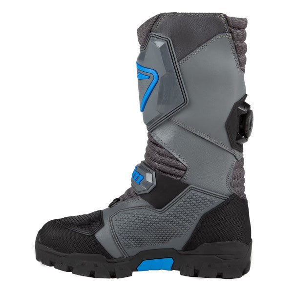 Bottes de Motoneige Havoc GTX Boa gris bleu, côté intérieur 
