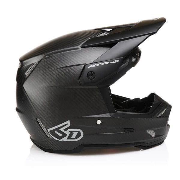 Casque de Motocross ATR-3 Solid Carbone Noir Matte