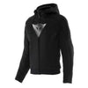 Coton Ouaté de Moto Daemon-X Safety Full Zip Femme Noir, de face