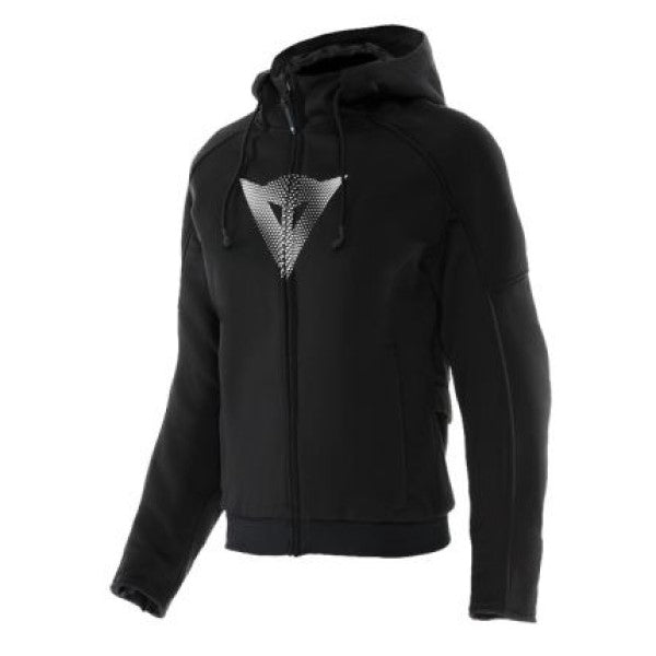 Coton Ouaté de Moto Daemon-X Safety Full Zip Femme Noir, de face