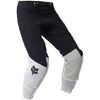 Pantalon de Motocross Flexair 50th Édition Limitée Fox noir et blanc, de face