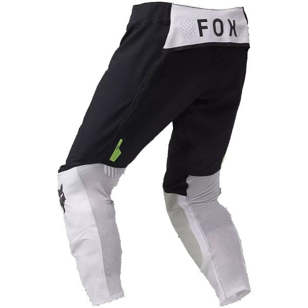 Pantalon de Motocross Flexair 50th Édition Limitée Fox noir et blanc, de dos