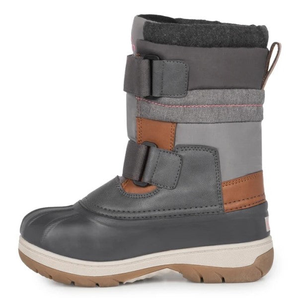 Bottes d’Hiver Taffy Junior gris rose, côté intérieur