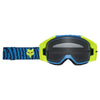 Lunettes de Motocross Vue Impression Bleu, de face