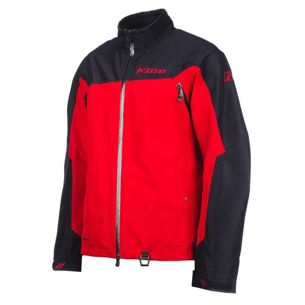 Manteau de Motoneige Tomahawk rouge noir, de face