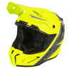 Casque Hors sentier de Motoneige T1 freeride haute visibilité, de face