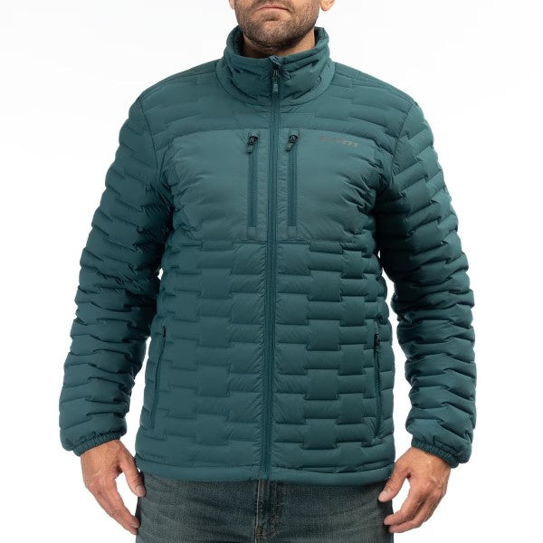 Manteau Boulder Stretch Down bleu foncé, de face