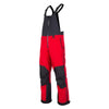 Pantalon de Motoneige Tomahawk BIB rouge noir, de face