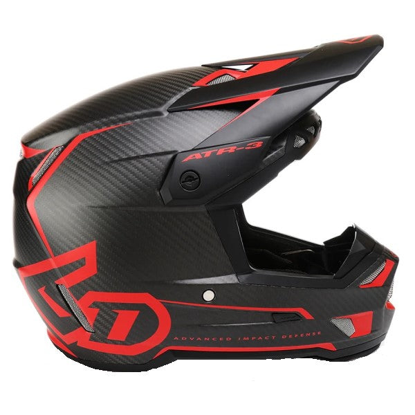 Casque de Motocross ATR-3 Nova Carbone Noir Rouge