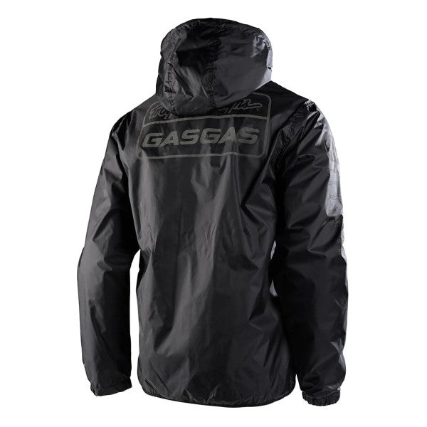 Veste Imperméable Coupe Vent TLD GasGas Stock Team Noir, de dos