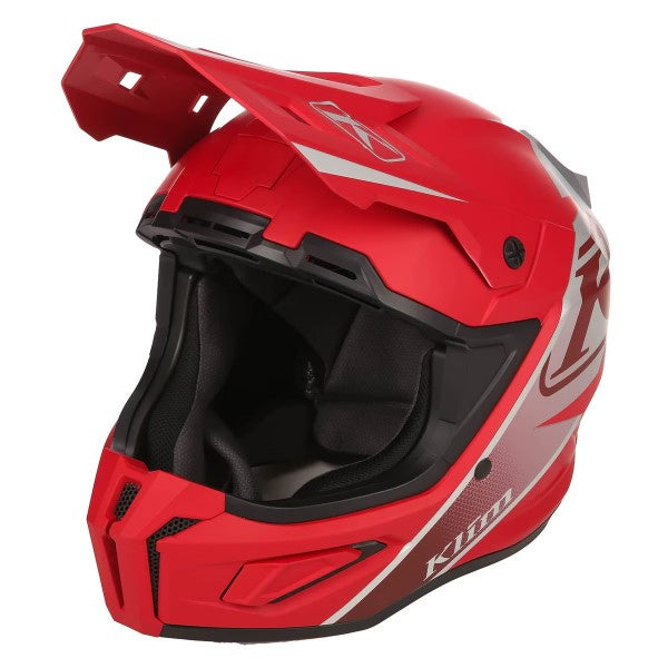 Casque Hors sentier de Motoneige T1 freeride rouge, de face