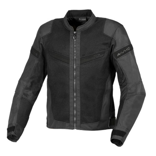 Manteau de Moto Velotura Noir, de face