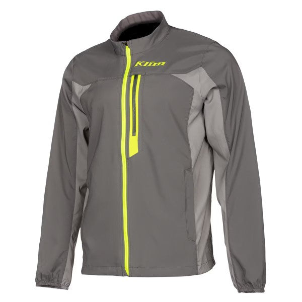 Veste de Moto Resilience gris vert, de face