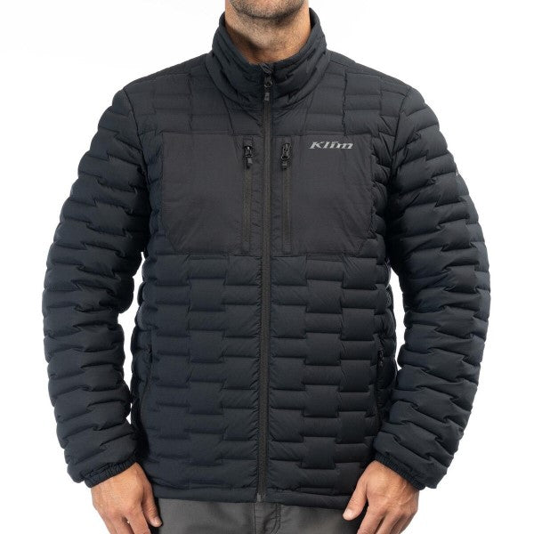 Manteau Boulder Stretch Down noir, de face