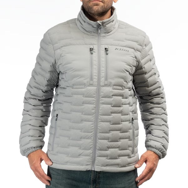 Manteau Boulder Stretch Down gris, de face