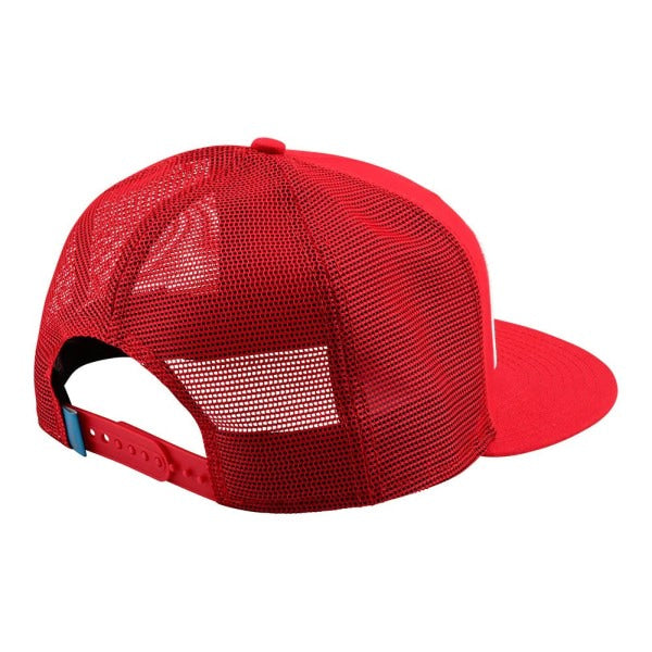 Casquette TLD GasGas Team Stock Rouge Bleu, arrière