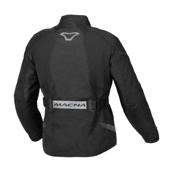 Manteau de Moto Nivala Femme Noir, de dos