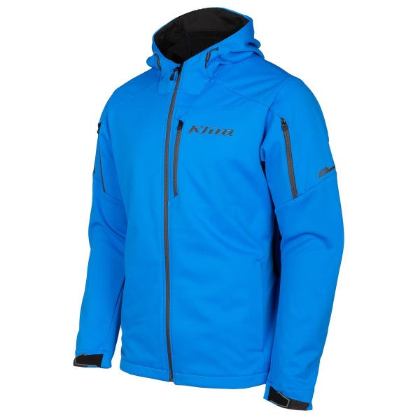 Manteau Inversion bleu, de face