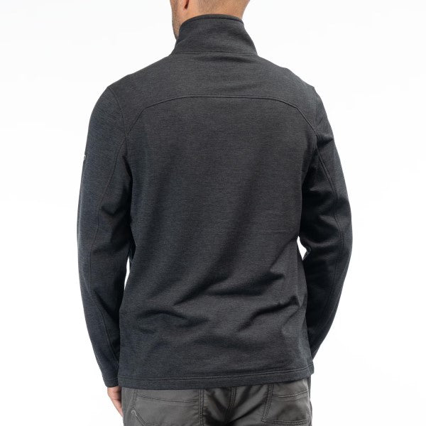 Manteau Echo Wool Fleece noir, de dos